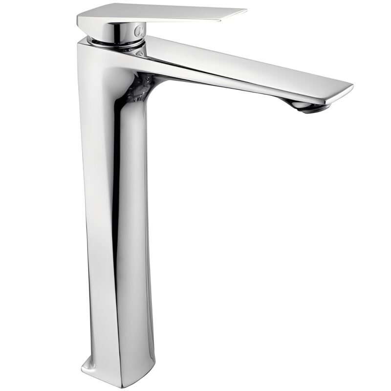 High-Quality Zinc-Alloy Bathroom Basin Faucet Chrome Finish Single Handle Deck Mount Ceramic Hot/Cold Water Polished Surface Single