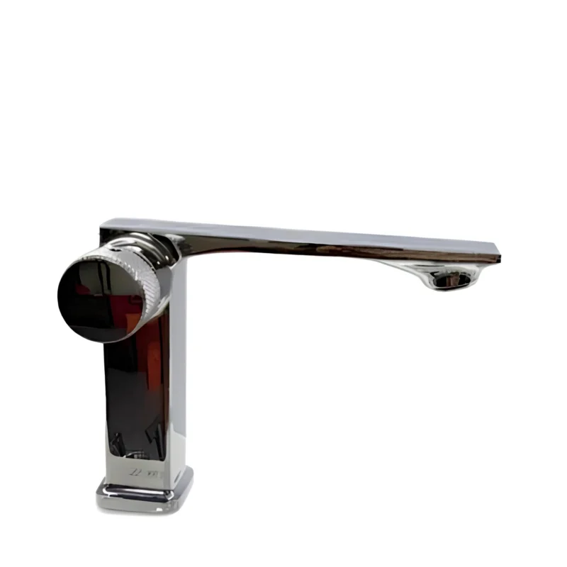 YOROOW Deck-Mounted Chrome Finish Zinc Alloy Sink Basin Faucet Ceramic Valve Core Bathroom