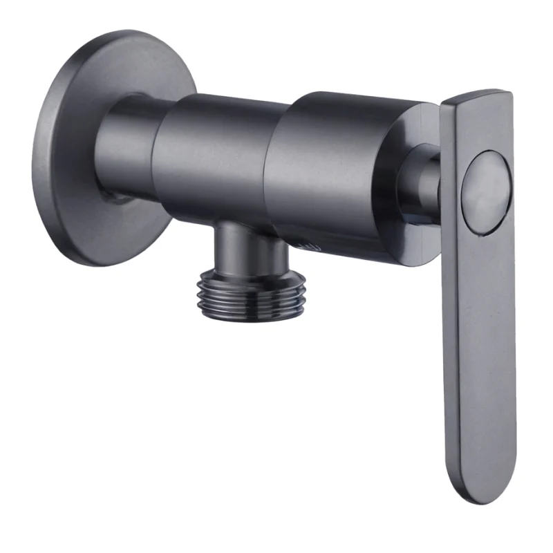 Factory Good Price G1/2 Angle Stop Valve Stainless Steel Washing Machine Bathroom Faucet Accessory for Apartments & Hotels