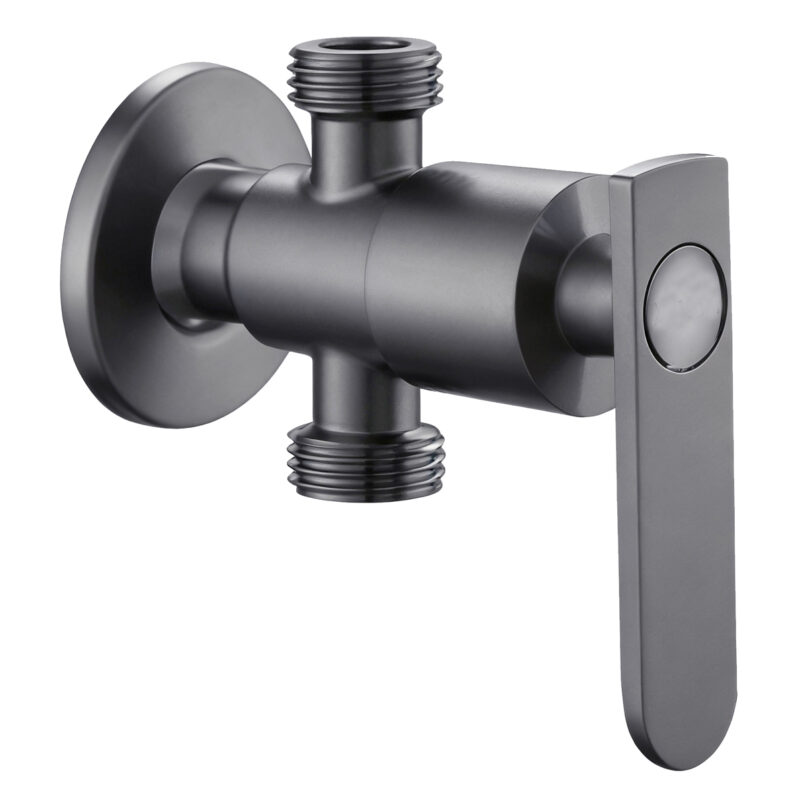 Factory Outlet Stainless Steel 1/2 Inch Two Way Angle Valve for Bathroom Use in Apartments & Hotels with Easy Installation